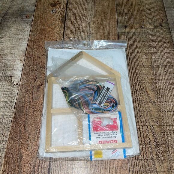 🎆 Gallery of Stitches Blessing Sampler Cross Stitch Kit #3345 Bucilla 7"×10" - Picture 3 of 4